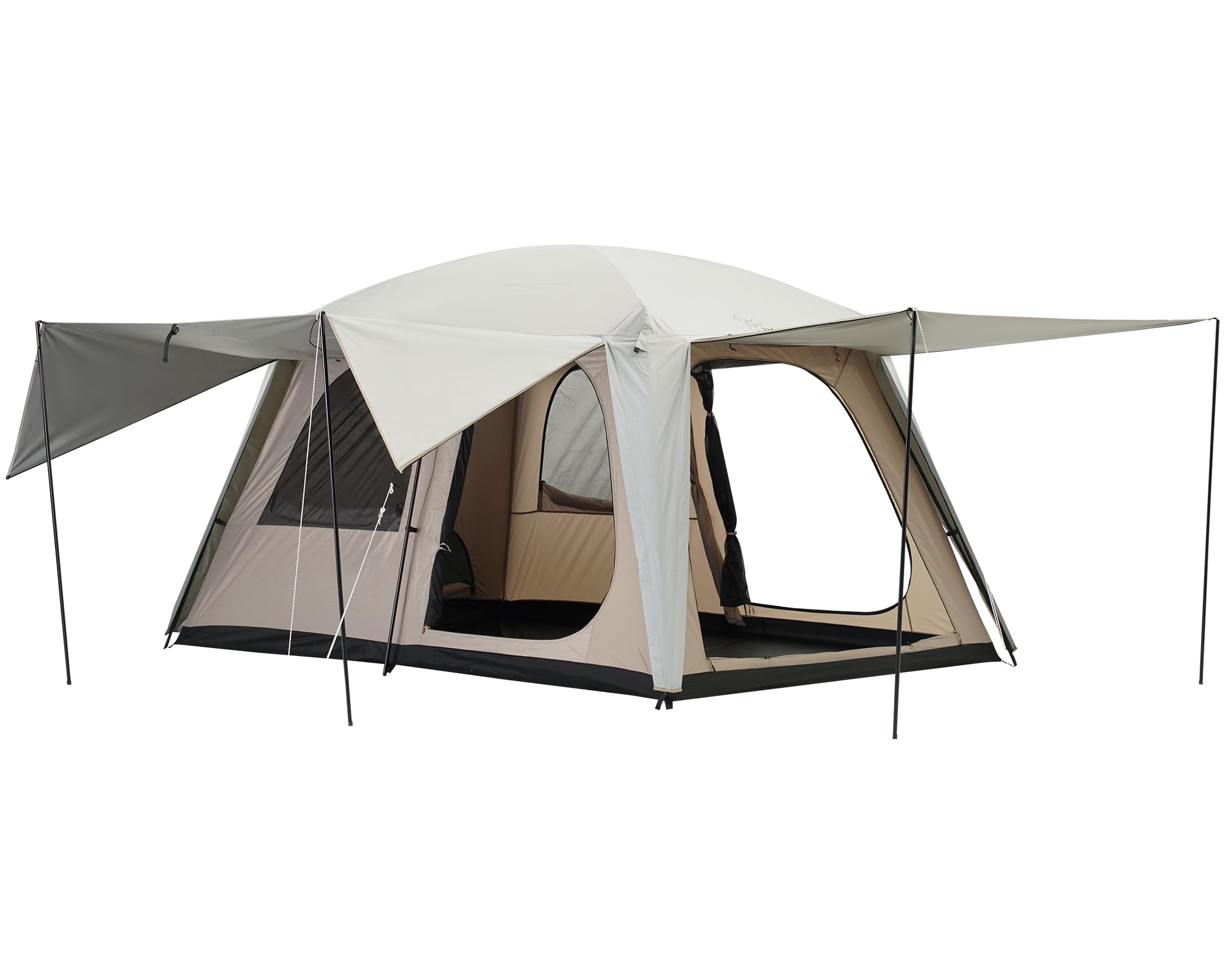 Amazon.co.jp: Vidalido 4~6人用 キャンプテント 3ドア 2ルーム 大型